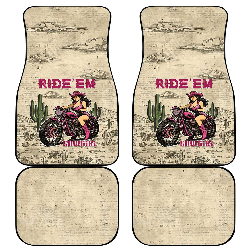 Cowgirl Car Mats Running Wild Ride Or Die