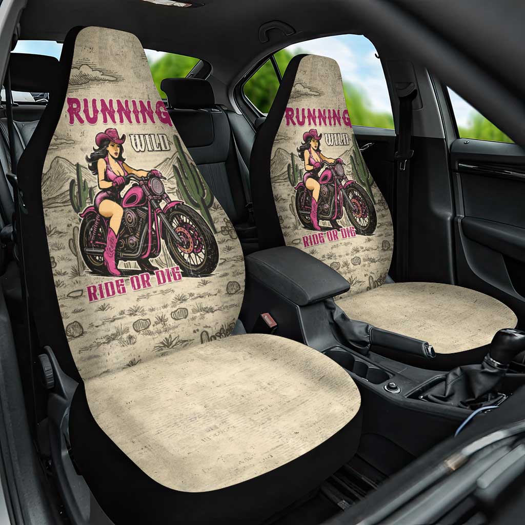 Cowgirl Car Seat Cover Running Wild Ride Or Die