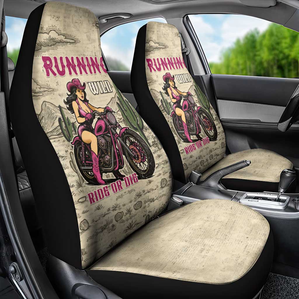 Cowgirl Car Seat Cover Running Wild Ride Or Die