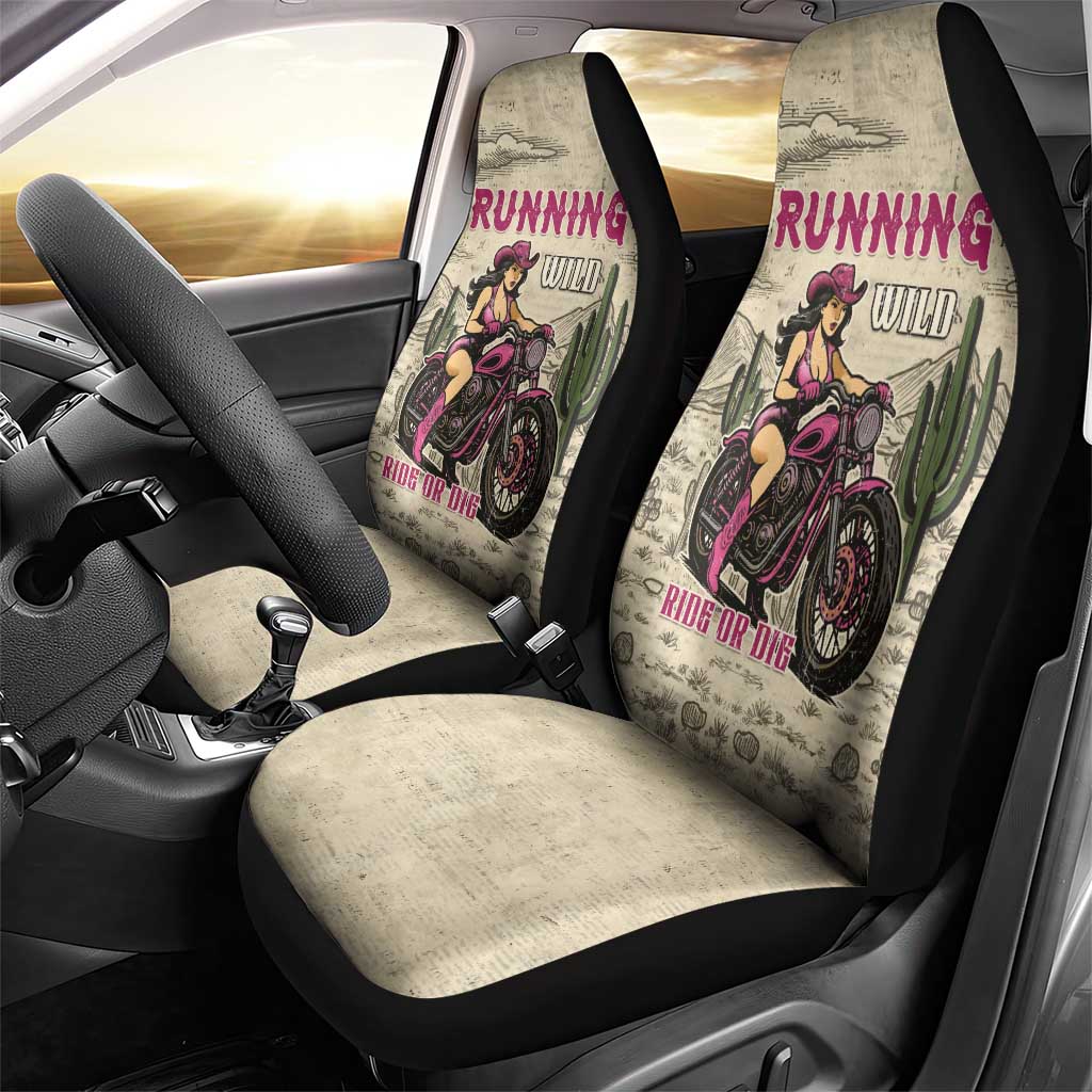 Cowgirl Car Seat Cover Running Wild Ride Or Die