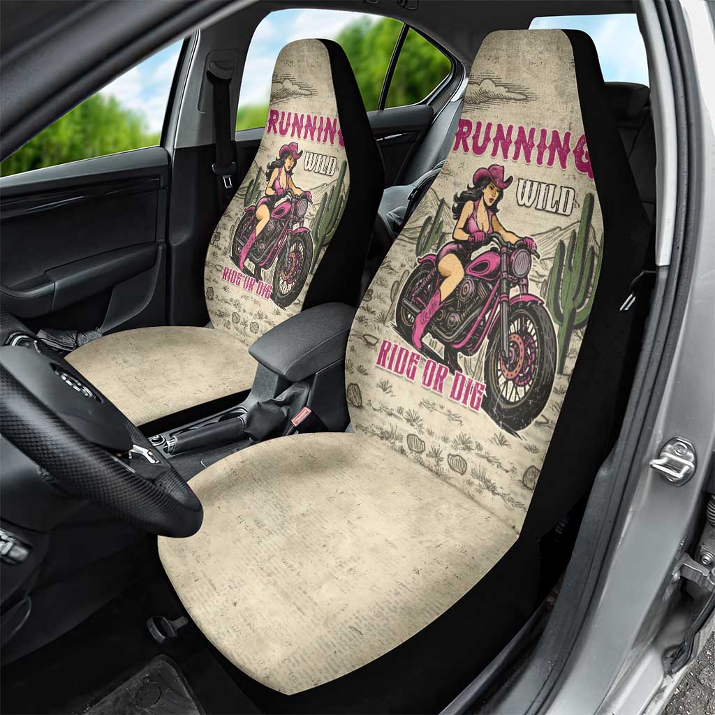 Cowgirl Car Seat Cover Running Wild Ride Or Die