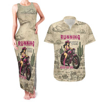 Cowgirl Couples Matching Tank Maxi Dress and Hawaiian Shirt Running Wild Ride Or Die