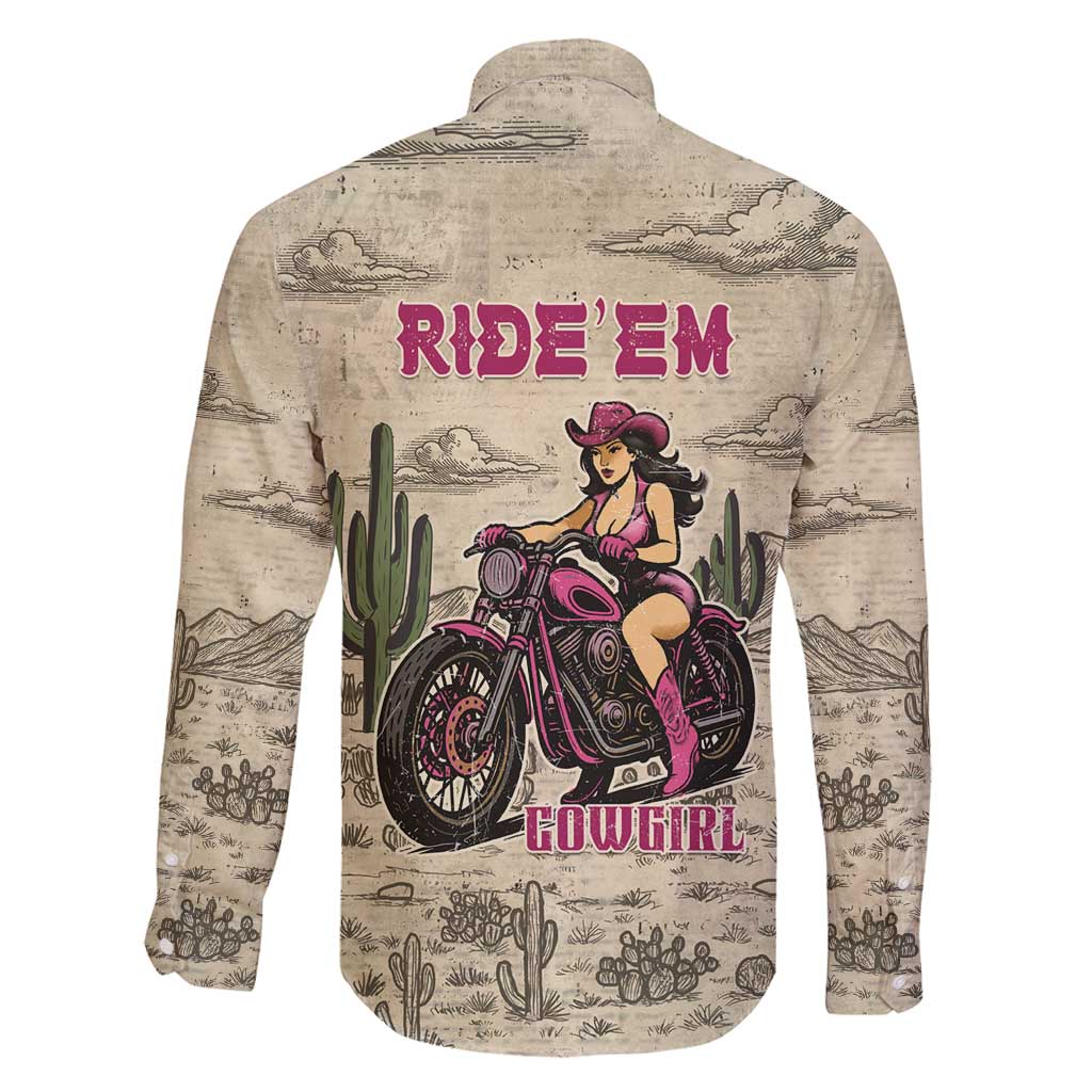 Cowgirl Family Matching Long Sleeve Bodycon Dress and Hawaiian Shirt Running Wild Ride Or Die
