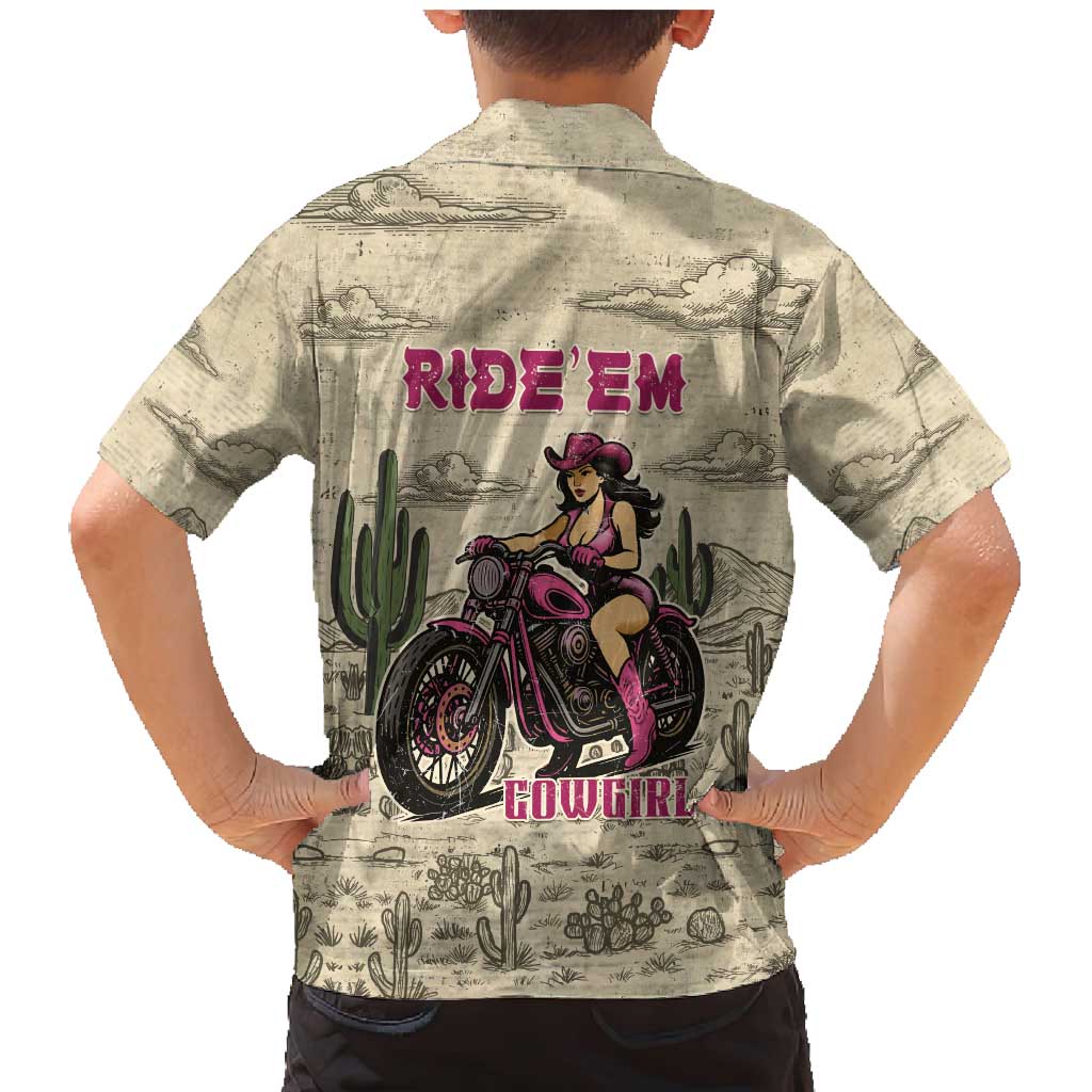 Cowgirl Family Matching Mermaid Dress and Hawaiian Shirt Running Wild Ride Or Die
