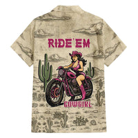 Cowgirl Family Matching Off The Shoulder Long Sleeve Dress and Hawaiian Shirt Running Wild Ride Or Die