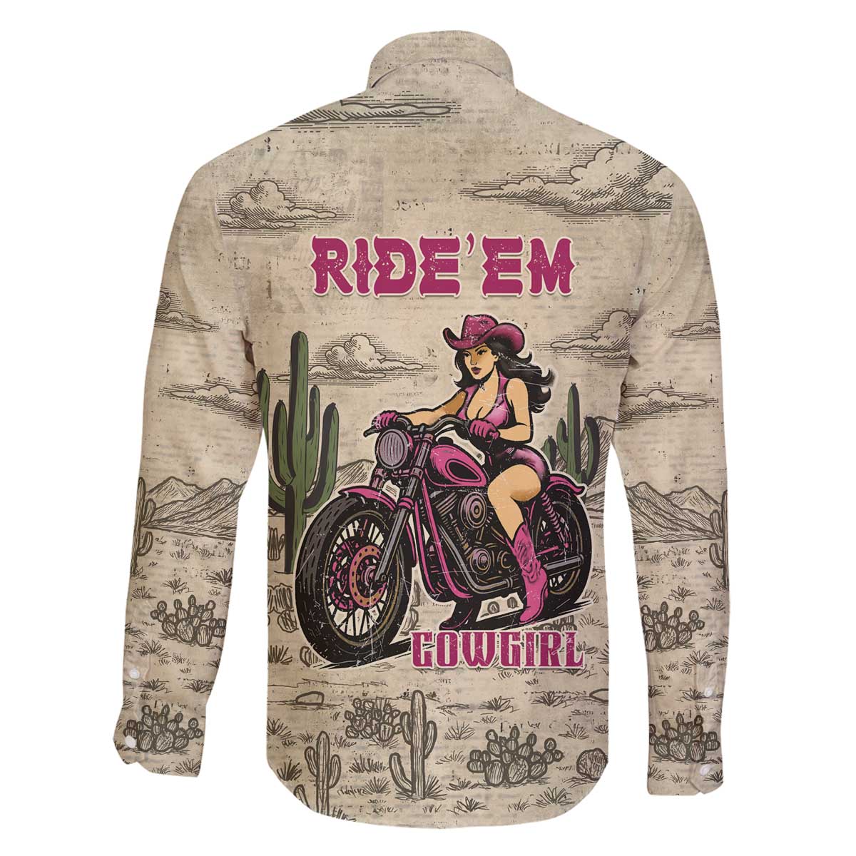 Cowgirl Family Matching Off The Shoulder Long Sleeve Dress and Hawaiian Shirt Running Wild Ride Or Die