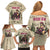 Cowgirl Family Matching Off Shoulder Short Dress and Hawaiian Shirt Running Wild Ride Or Die