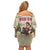Cowgirl Family Matching Off Shoulder Short Dress and Hawaiian Shirt Running Wild Ride Or Die