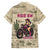 Cowgirl Family Matching Short Sleeve Bodycon Dress and Hawaiian Shirt Running Wild Ride Or Die