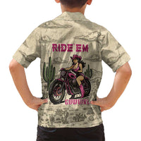 Cowgirl Family Matching Summer Maxi Dress and Hawaiian Shirt Running Wild Ride Or Die
