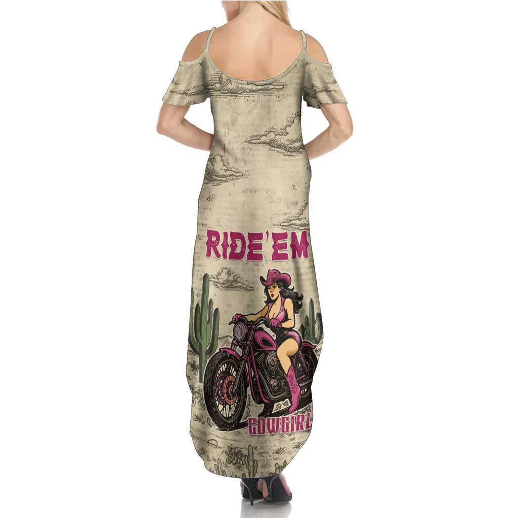 Cowgirl Family Matching Summer Maxi Dress and Hawaiian Shirt Running Wild Ride Or Die