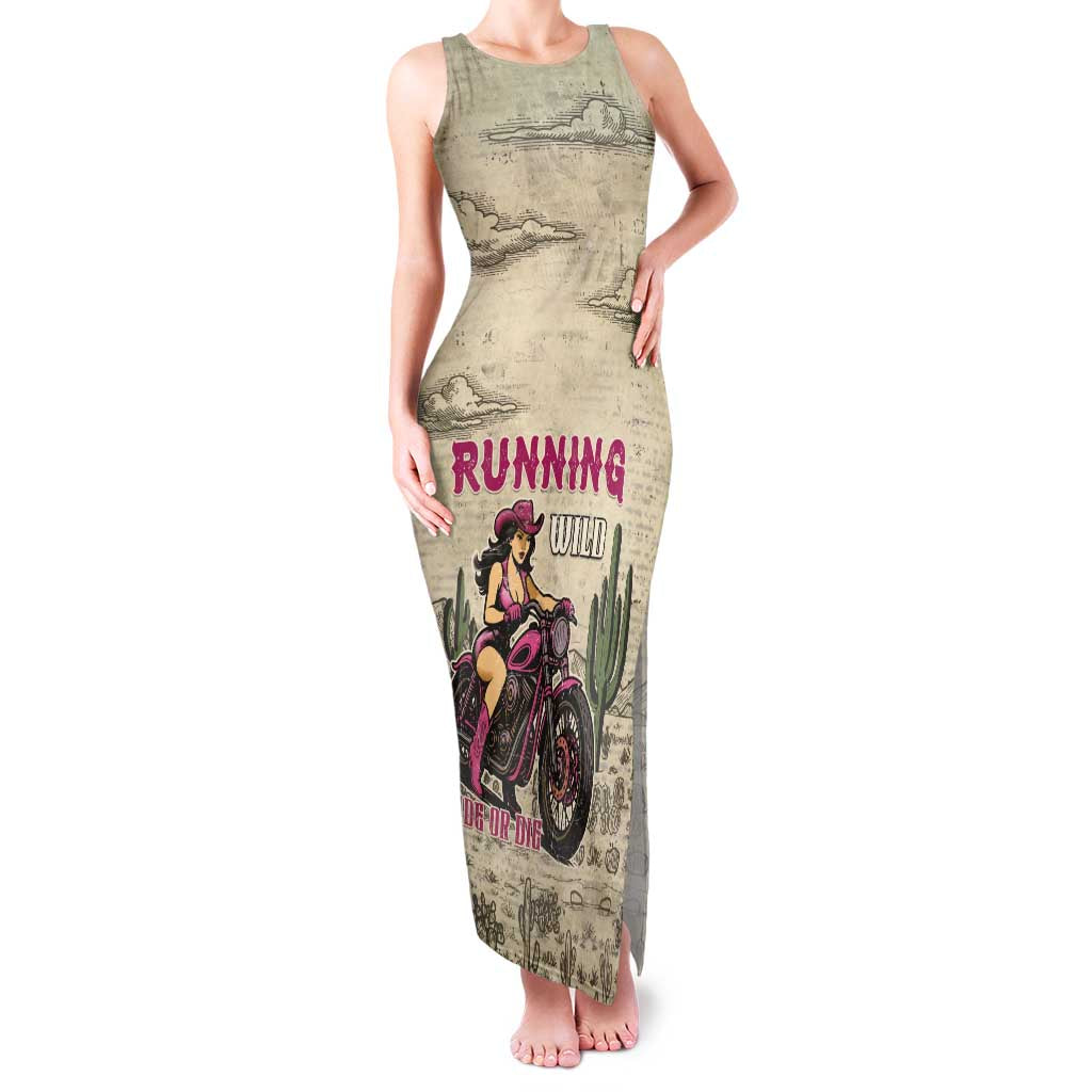 Cowgirl Family Matching Tank Maxi Dress and Hawaiian Shirt Running Wild Ride Or Die
