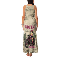 Cowgirl Family Matching Tank Maxi Dress and Hawaiian Shirt Running Wild Ride Or Die