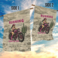 Cowgirl Garden Flag Running Wild Ride Or Die