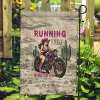 Cowgirl Garden Flag Running Wild Ride Or Die