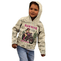 Cowgirl Kid Hoodie Running Wild Ride Or Die