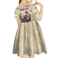 Cowgirl Kid Short Sleeve Dress Running Wild Ride Or Die