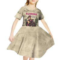 Cowgirl Kid Short Sleeve Dress Running Wild Ride Or Die