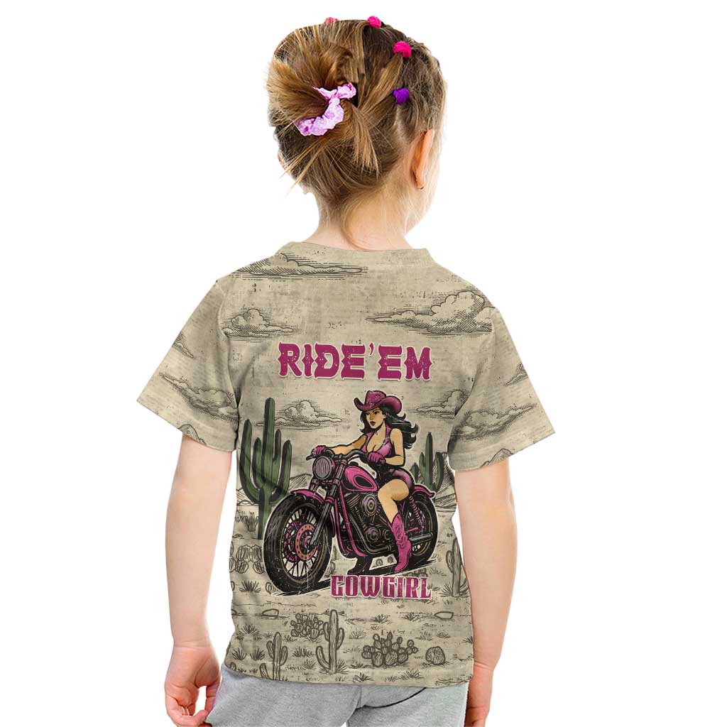 Cowgirl Kid T Shirt Running Wild Ride Or Die