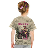 Cowgirl Kid T Shirt Running Wild Ride Or Die