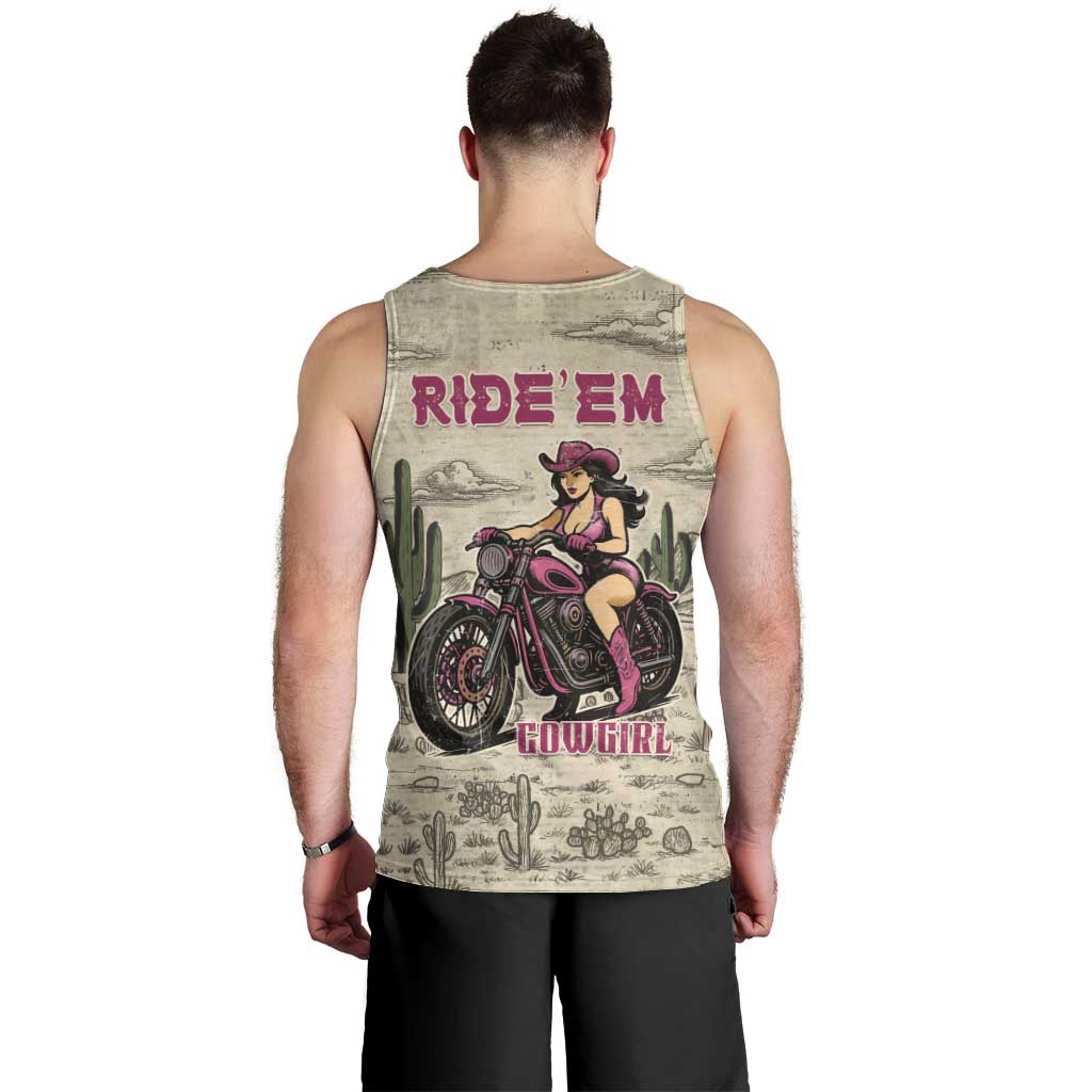 Cowgirl Men Tank Top Running Wild Ride Or Die