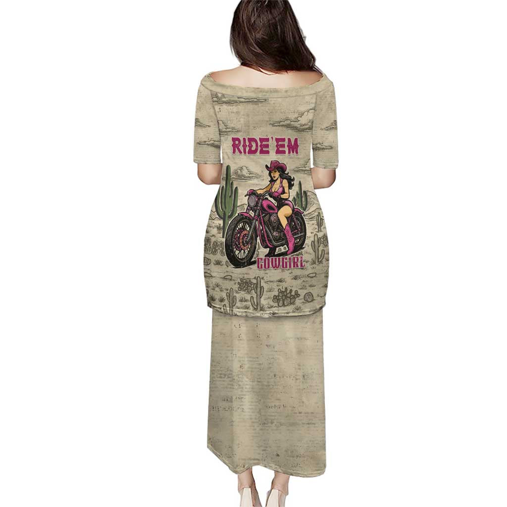 Cowgirl Puletasi Running Wild Ride Or Die