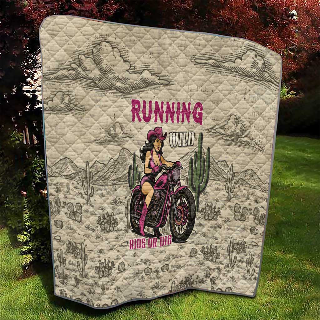 Cowgirl Quilt Running Wild Ride Or Die