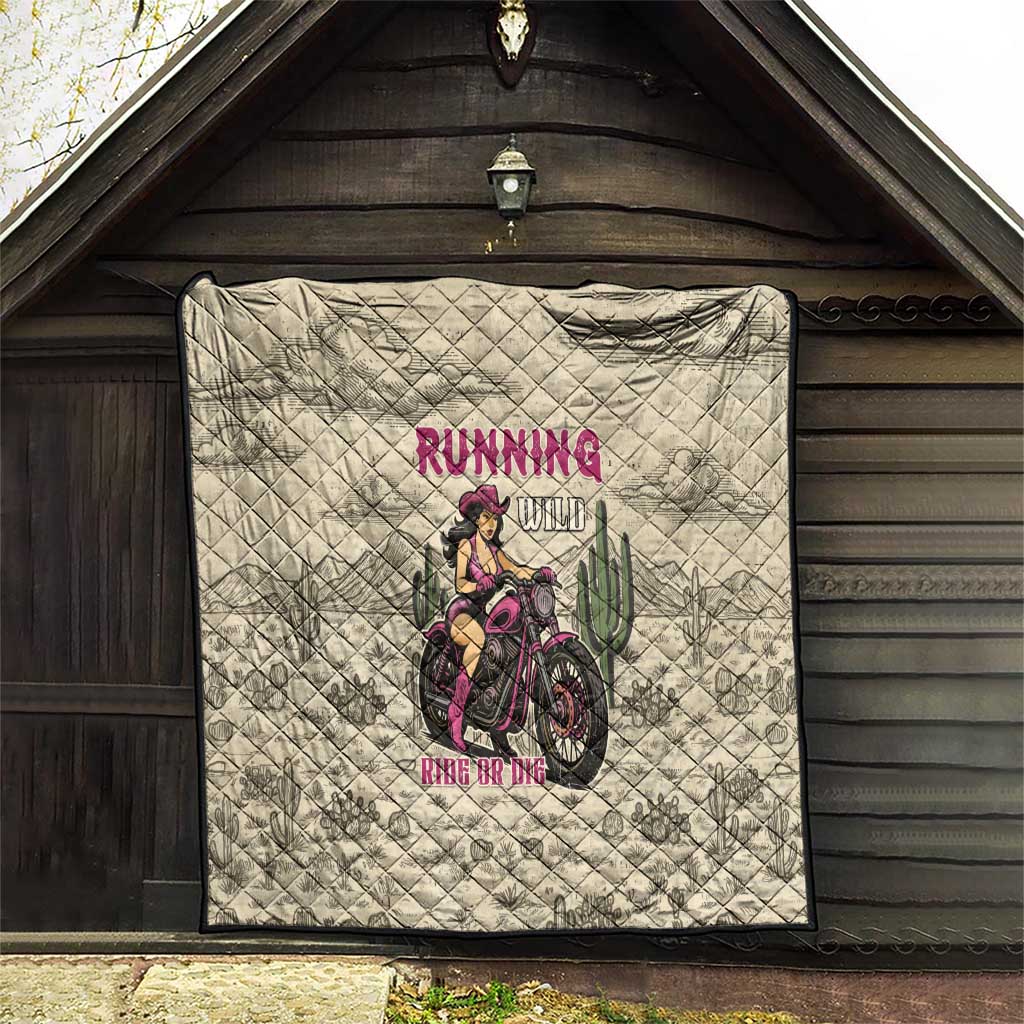 Cowgirl Quilt Running Wild Ride Or Die