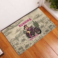 Cowgirl Rubber Doormat Running Wild Ride Or Die