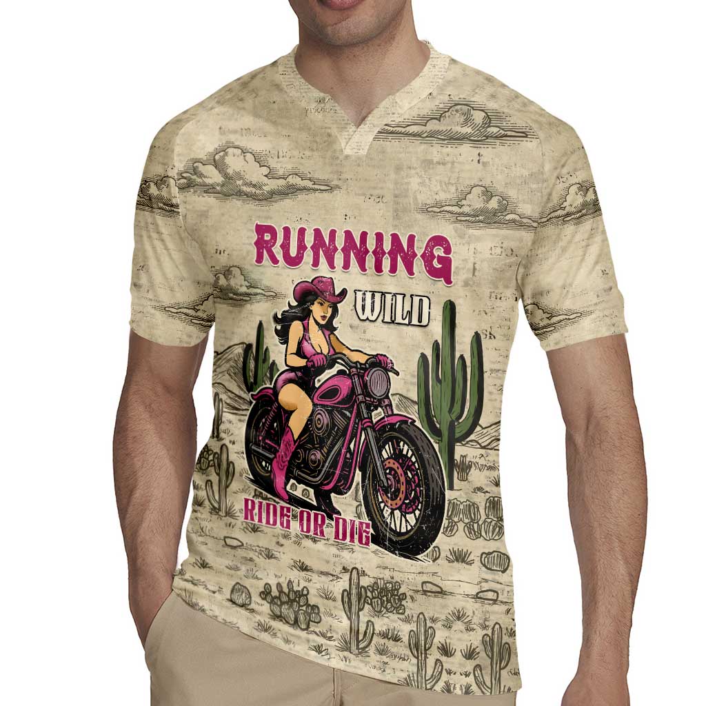 Cowgirl Rugby Jersey Running Wild Ride Or Die