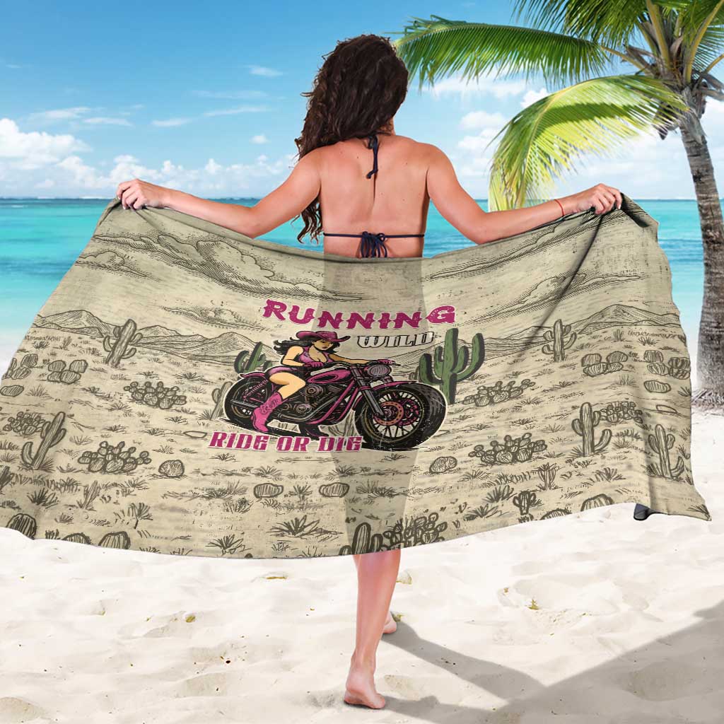 Cowgirl Sarong Running Wild Ride Or Die