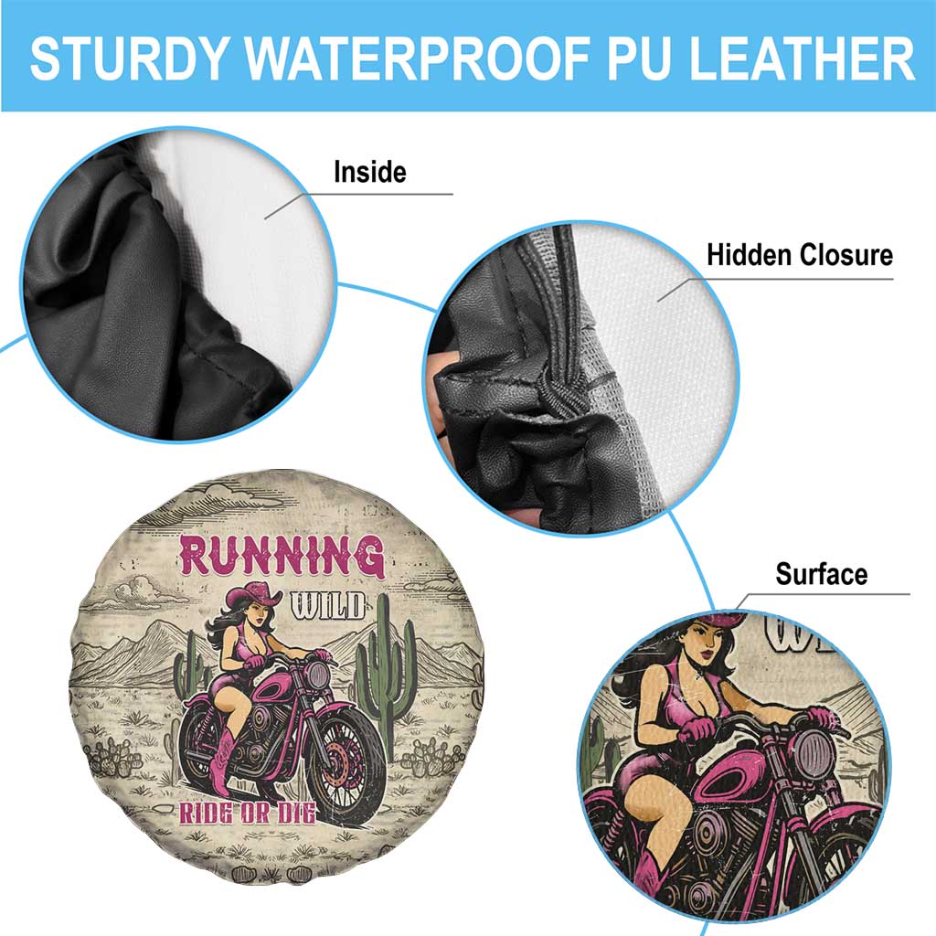 Cowgirl Spare Tire Cover Running Wild Ride Or Die