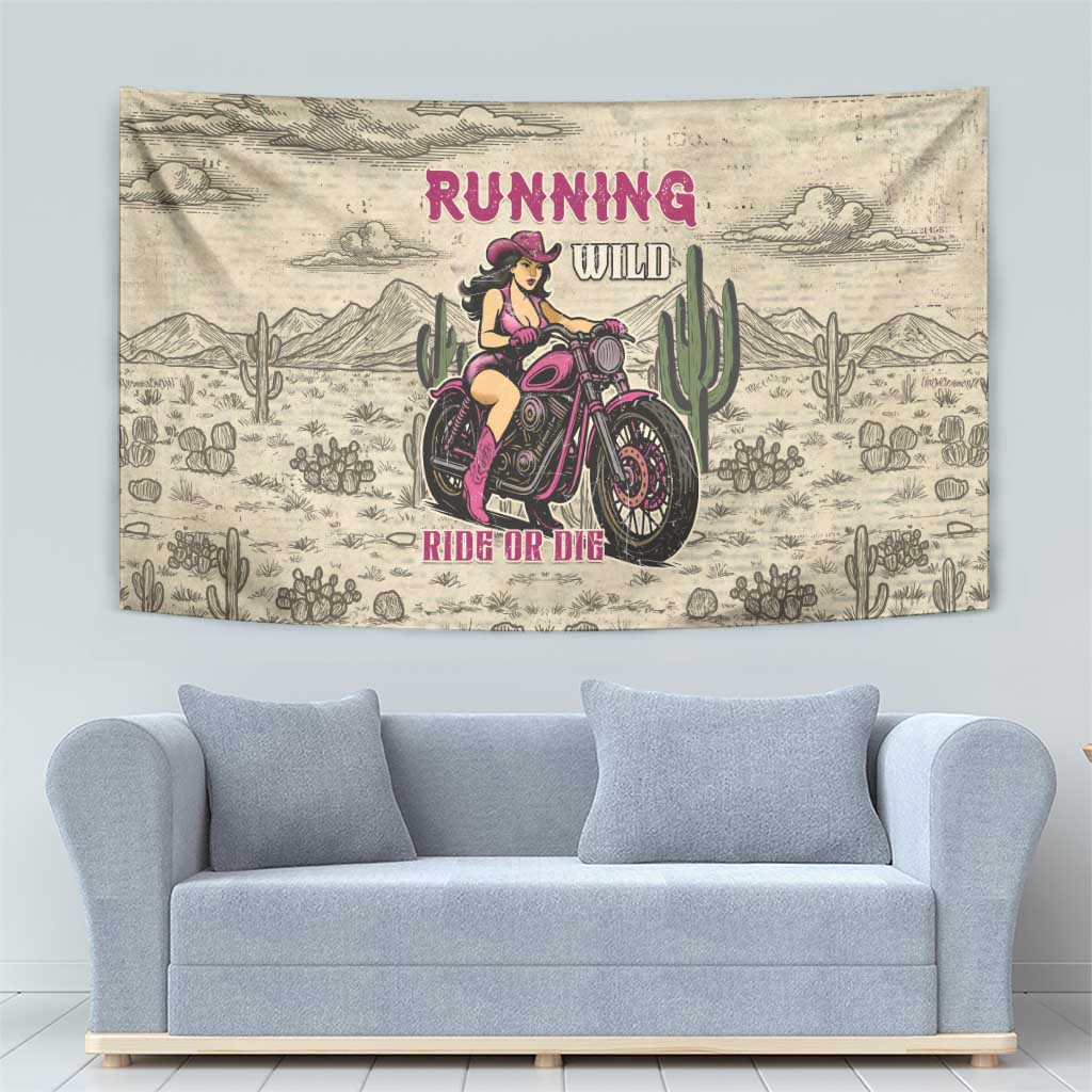 Cowgirl Tapestry Running Wild Ride Or Die