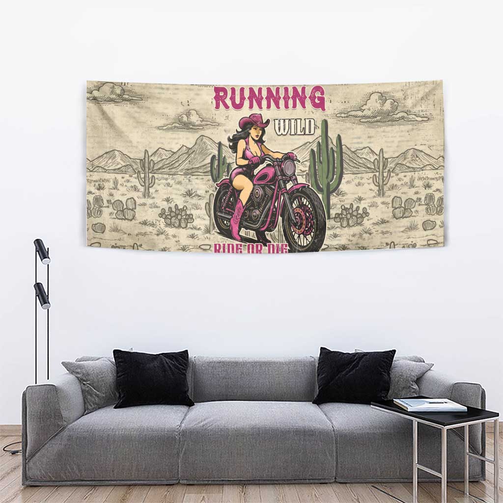 Cowgirl Tapestry Running Wild Ride Or Die