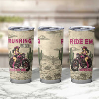 Cowgirl Tumbler Cup Running Wild Ride Or Die