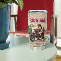 Cowgirl Tumbler Cup Running Wild Ride Or Die