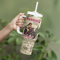 Cowgirl Tumbler With Handle Running Wild Ride Or Die