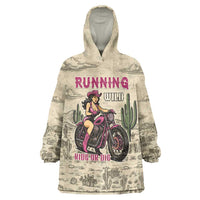 Cowgirl Wearable Blanket Hoodie Running Wild Ride Or Die