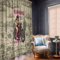 Cowgirl Window Curtain Running Wild Ride Or Die