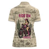 Cowgirl Women Polo Shirt Running Wild Ride Or Die
