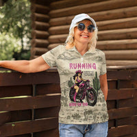 Cowgirl Women Polo Shirt Running Wild Ride Or Die