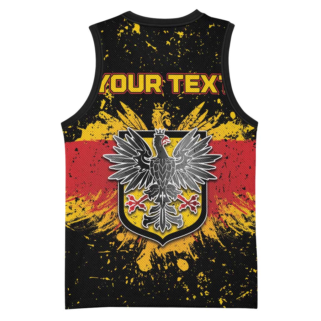 Personalized Germany Basketball Jersey Bundeswappen Art Symbol - Wonder Print Shop