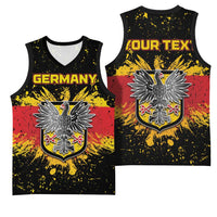 Personalized Germany Basketball Jersey Bundeswappen Art Symbol - Wonder Print Shop
