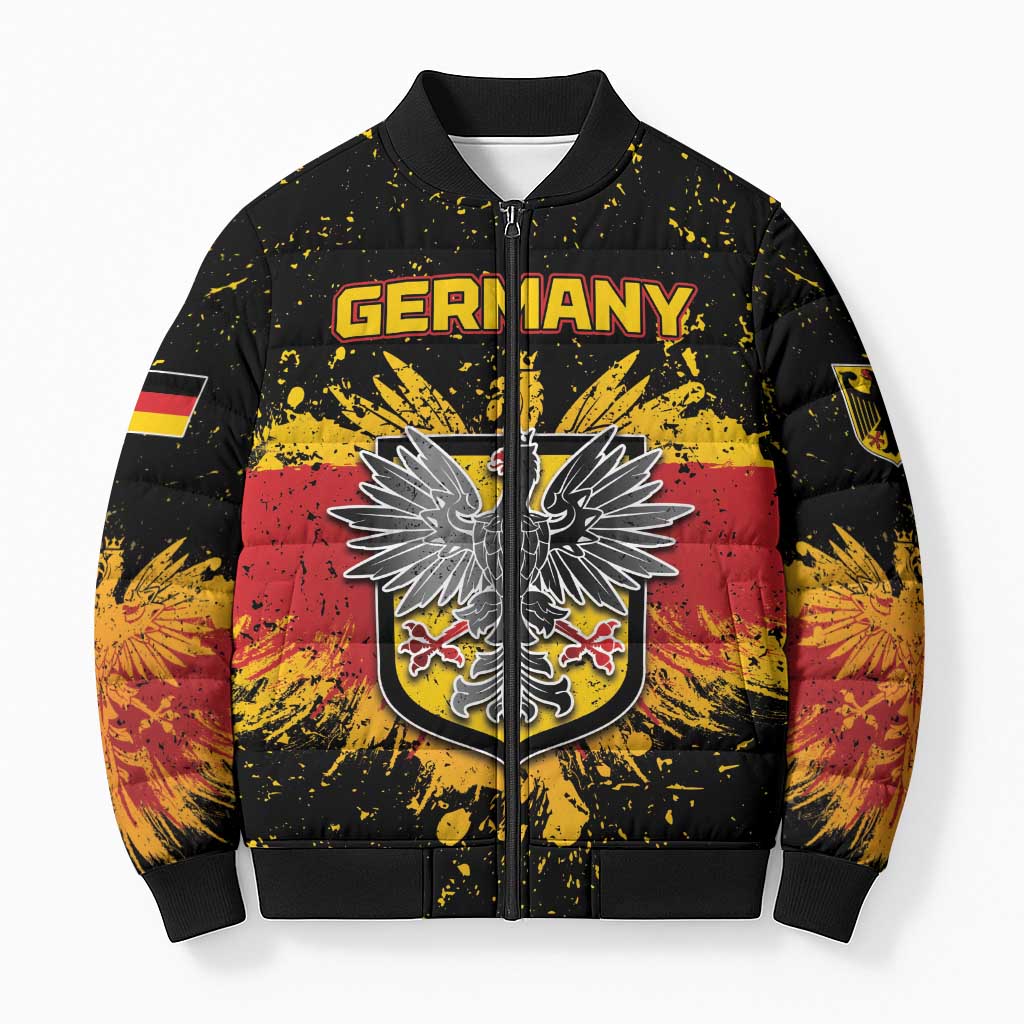 Personalized Germany Bomber Puffer Jacket Bundeswappen Art Symbol - Wonder Print Shop