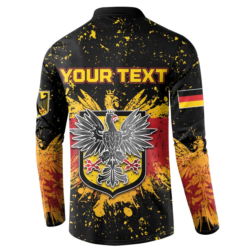 Personalized Germany Button Sweatshirt Bundeswappen Art Symbol - Wonder Print Shop