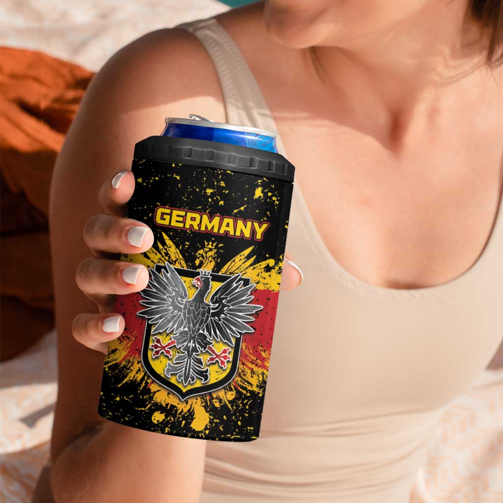 Personalized Germany 4 in 1 Can Cooler Tumbler Bundeswappen Art Symbol - Wonder Print Shop