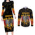 Personalized Germany Couples Matching Long Sleeve Bodycon Dress and Long Sleeve Button Shirt Bundeswappen Art Symbol - Wonder Print Shop