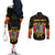 Personalized Germany Couples Matching Off The Shoulder Long Sleeve Dress and Long Sleeve Button Shirt Bundeswappen Art Symbol - Wonder Print Shop