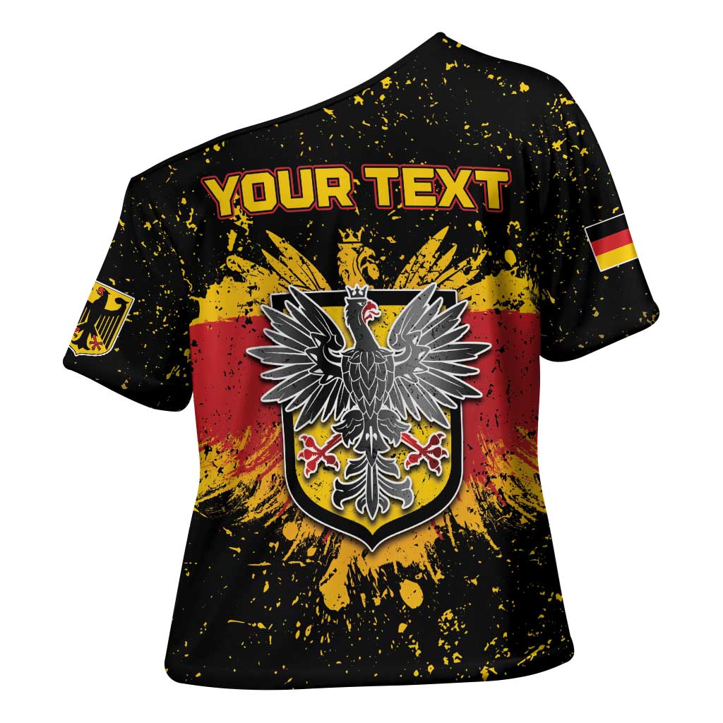 Personalized Germany Cross Shoulder Shirt Bundeswappen Art Symbol - Wonder Print Shop