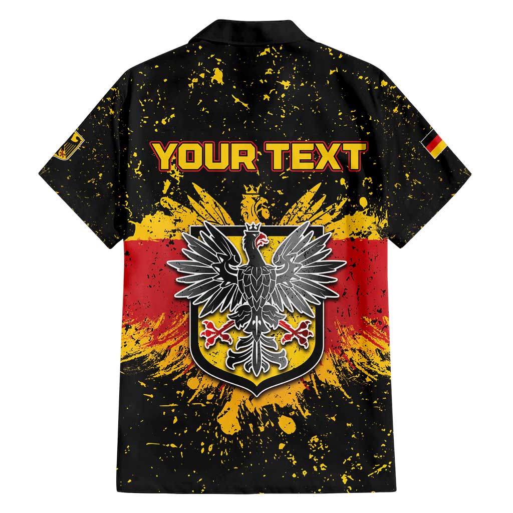 Personalized Germany Family Matching Long Sleeve Bodycon Dress and Hawaiian Shirt Bundeswappen Art Symbol - Wonder Print Shop